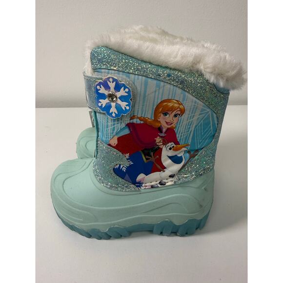 Disney Toddler Frozen Light Up Waterproof Winter Boots - Picture 5 of 7